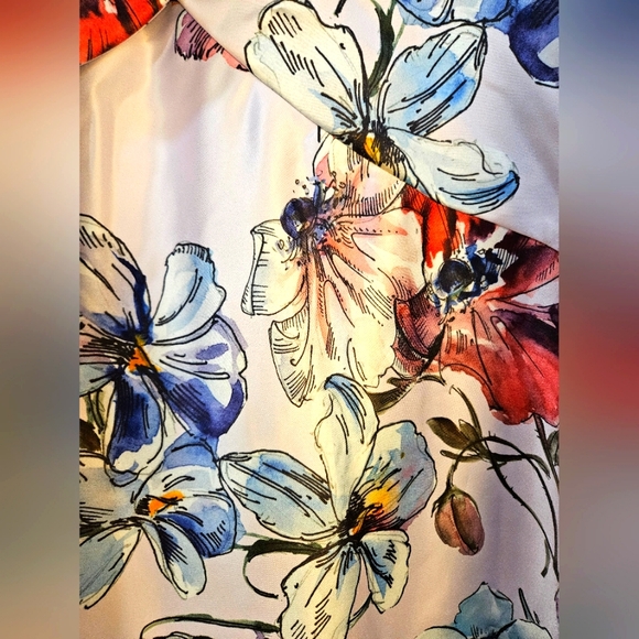 Parker Black Floral Dress, size 14, NWT - Picture 4 of 6